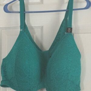 Chic Lace Teal Bra